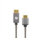 स्टेनलेस स्टील डी पी 1.1V पुरुष करने के लिए HDMI महिला 1.4V एडाप्टर